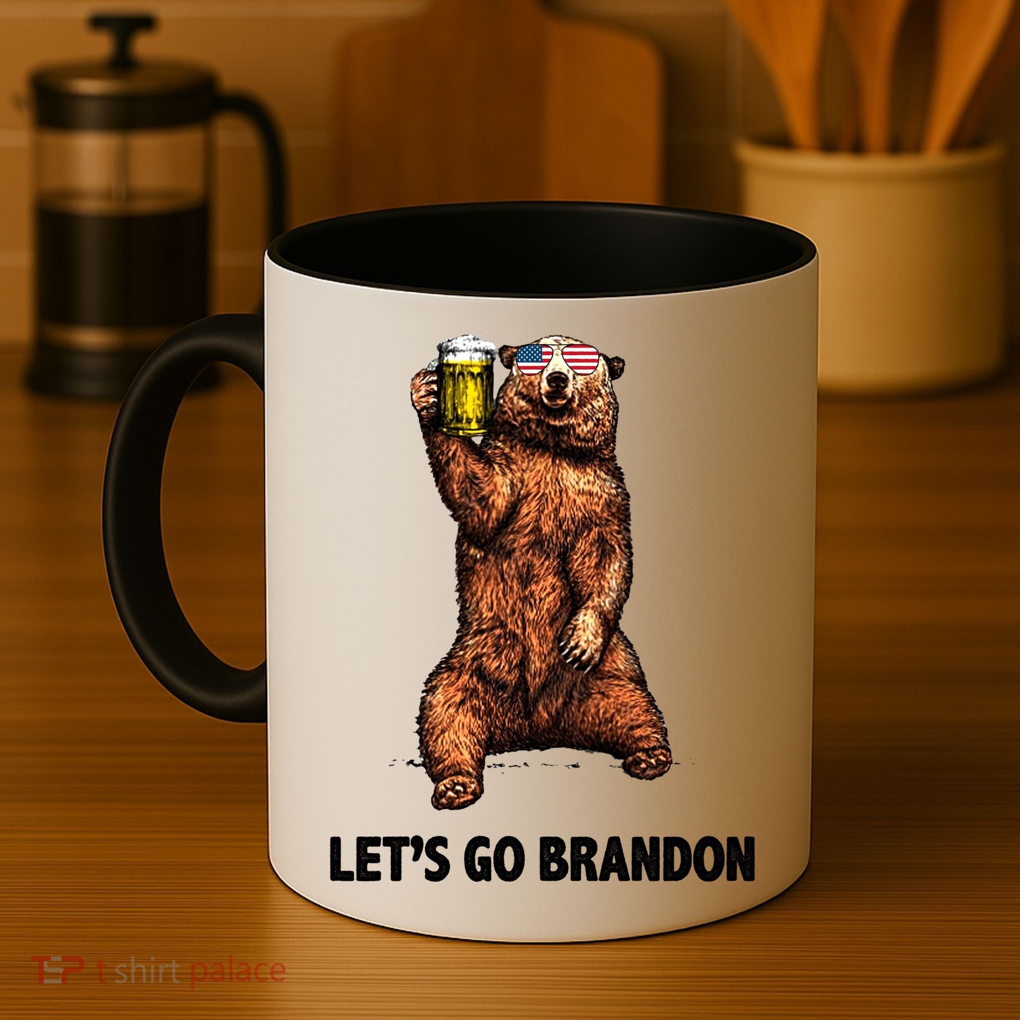 Let's Go Brandon Cheers American Bear Coffee Mug