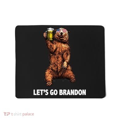 Let's Go Brandon Cheers American Bear Mousepad