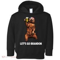 Let's Go Brandon Cheers American Bear Toddler Hoodie thumb 0