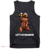 Let's Go Brandon Cheers American Bear Tank Top thumb 0