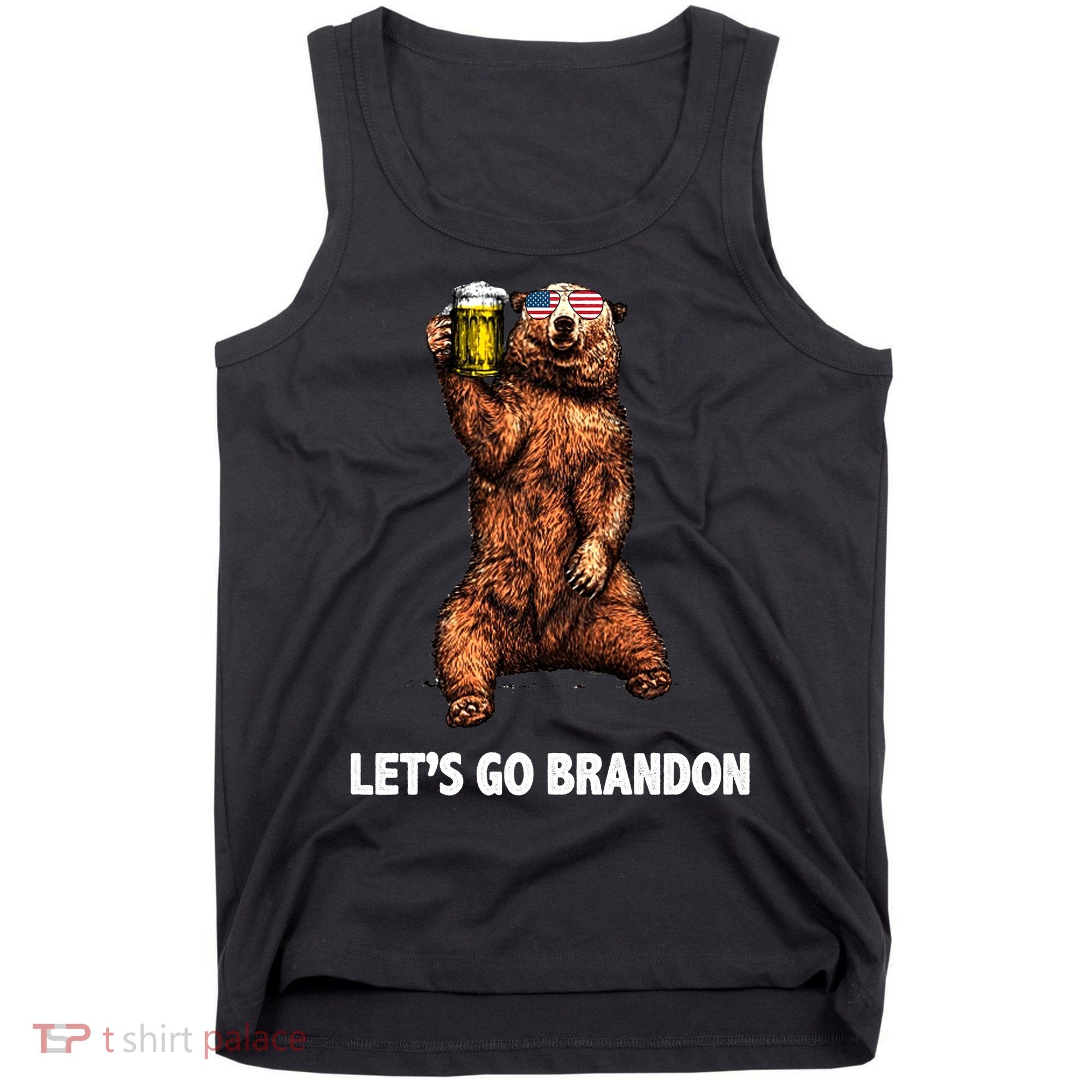 Let's Go Brandon Cheers American Bear Tank Top