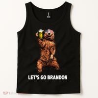 Let's Go Brandon Cheers American Bear Tank Top thumb 2