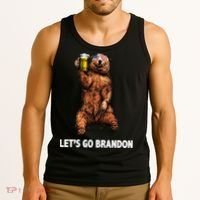 Let's Go Brandon Cheers American Bear Tank Top thumb 3