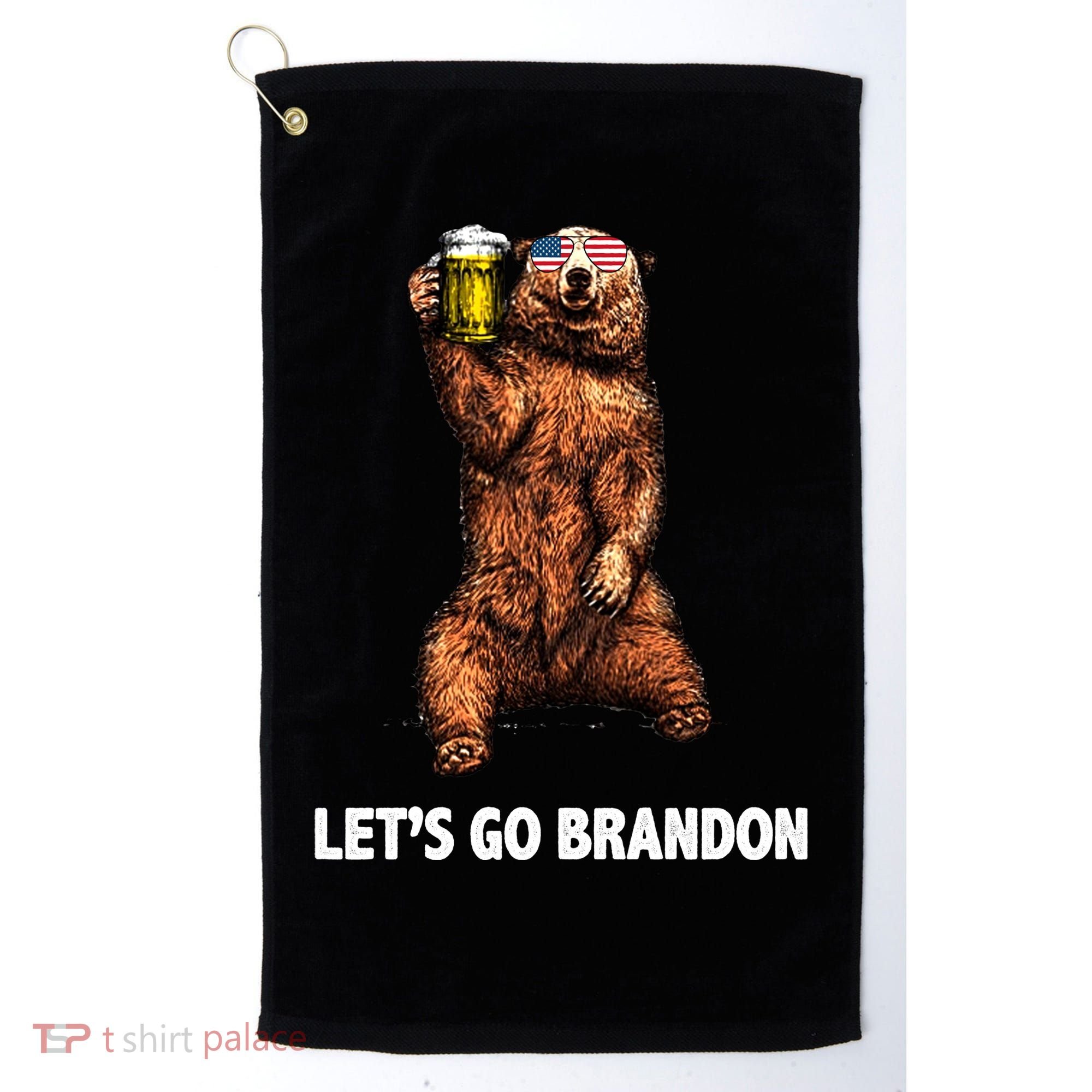 Let's Go Brandon Cheers American Bear Golf Towel