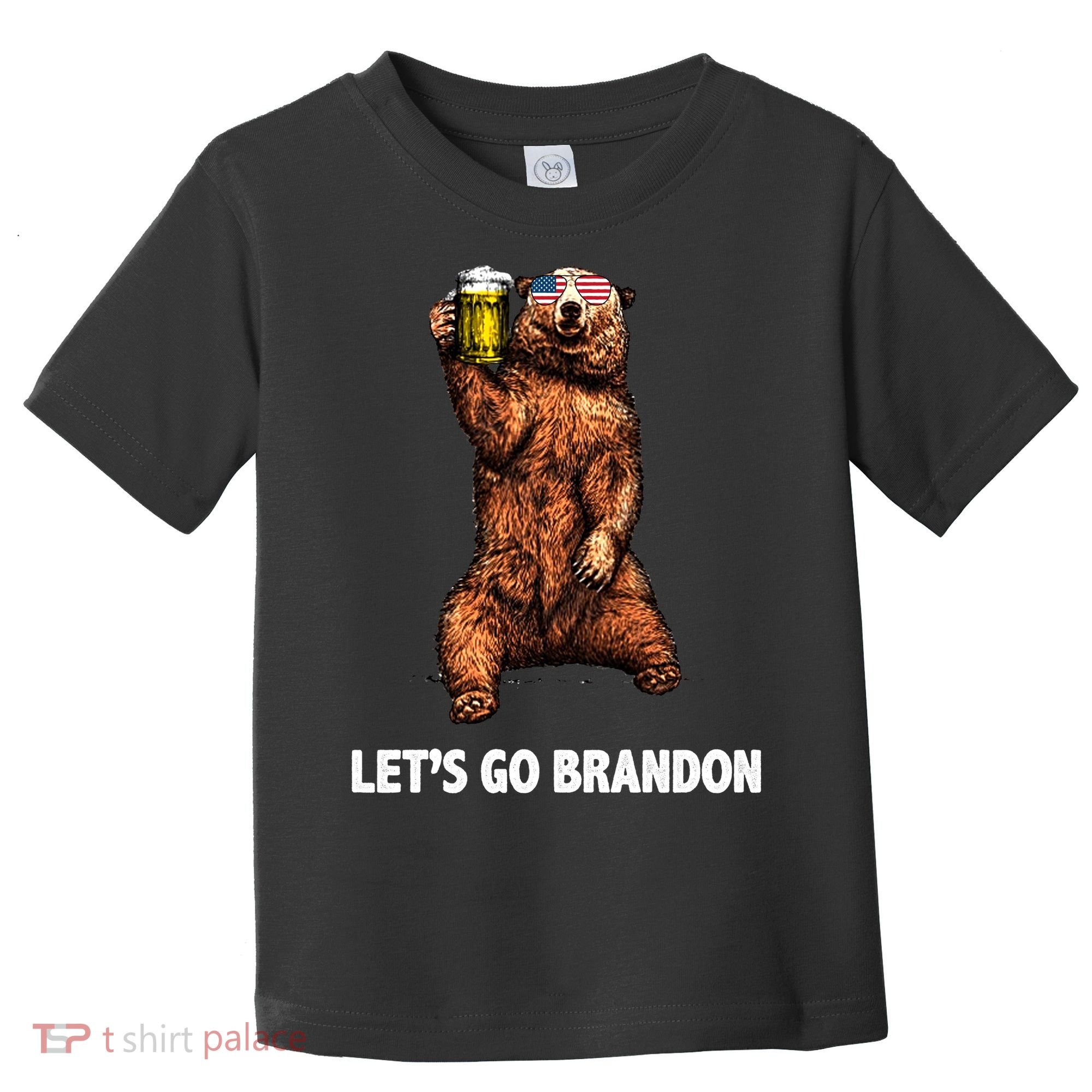 Let's Go Brandon Cheers American Bear Toddler T-Shirt