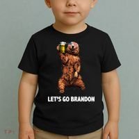 Let's Go Brandon Cheers American Bear Toddler T-Shirt thumb 2