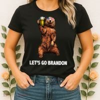 Let's Go Brandon Cheers American Bear Women's T-Shirt thumb 2