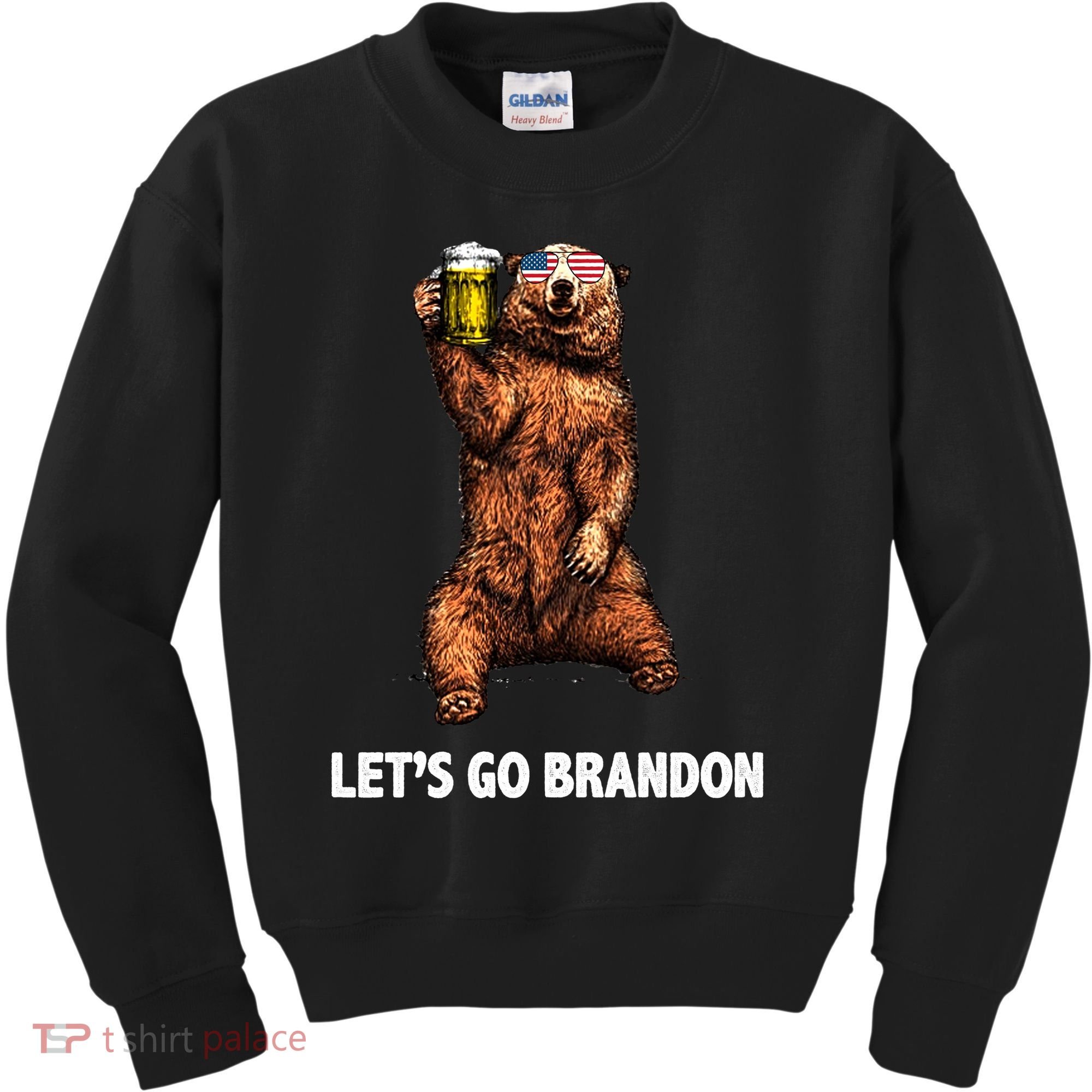 Let's Go Brandon Cheers American Bear Kids Sweatshirt