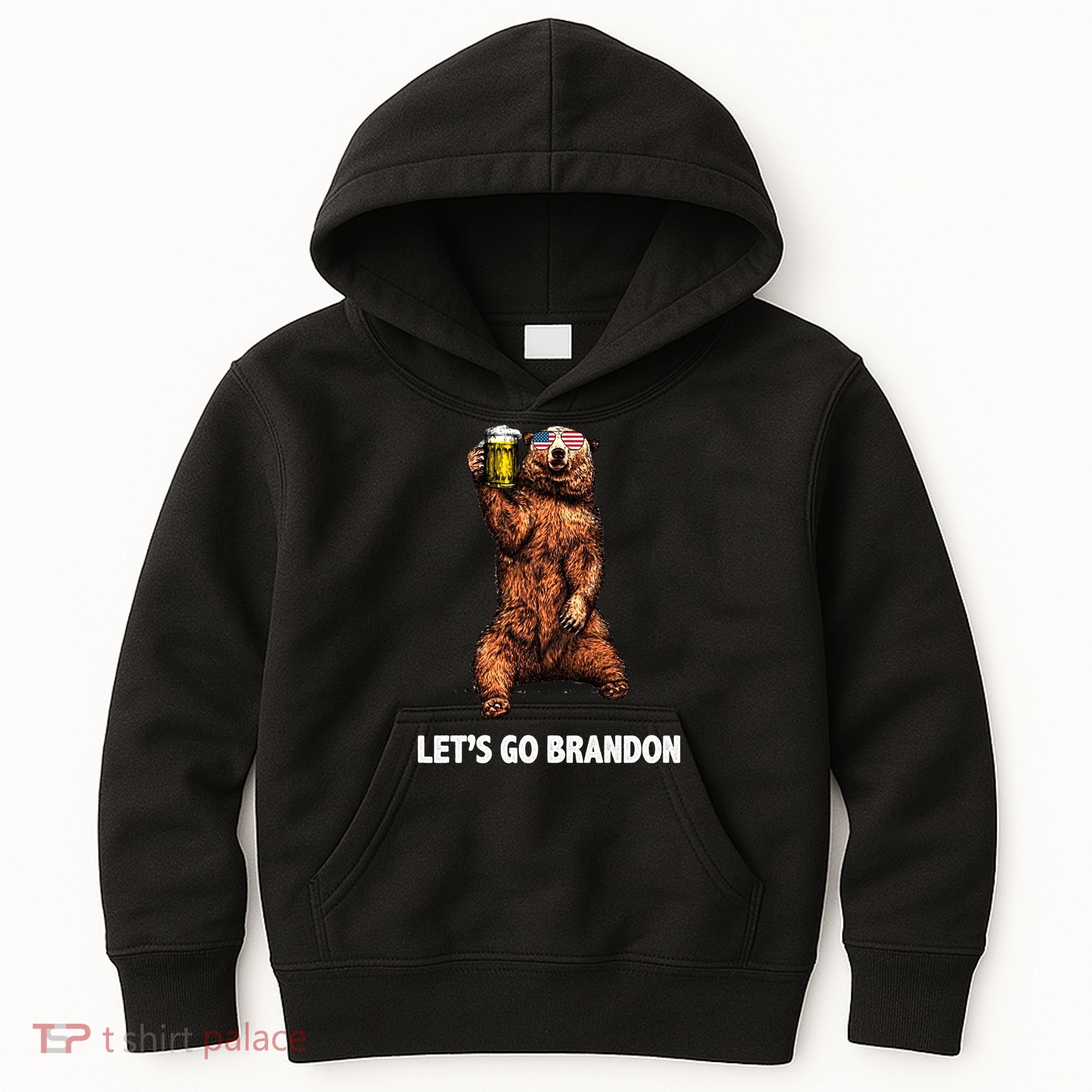 Let's Go Brandon Cheers American Bear Kids Hoodie