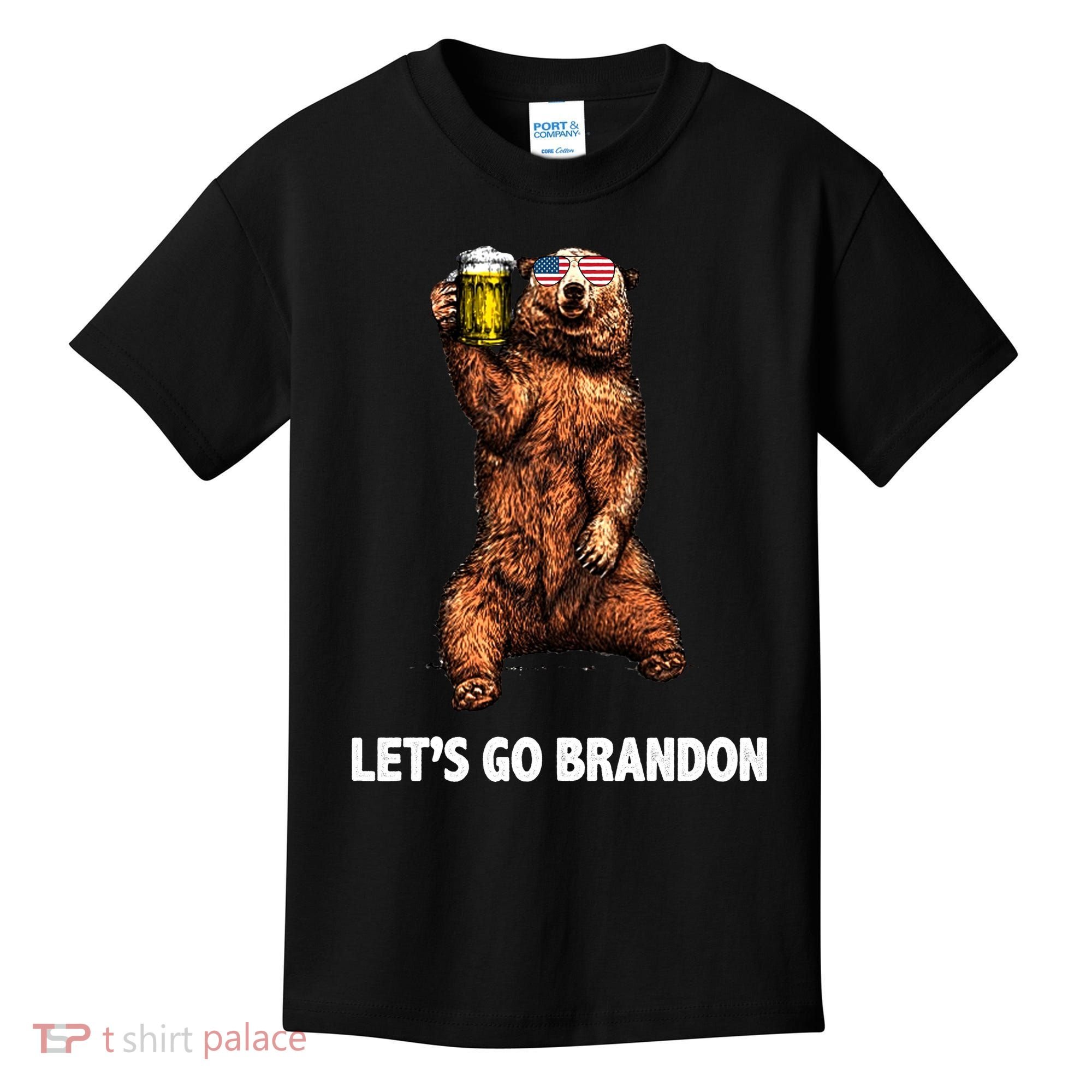 Let's Go Brandon Cheers American Bear Kids T-Shirt