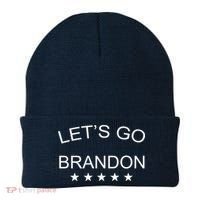 Let's Go Brandon Funny Joe Biden Beanie thumb 0