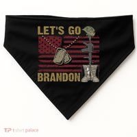 Let's Go Brandon Lets Go Brandon Lets Go Brandon Let's Go Brandon USA-Made Doggie Bandana thumb 0