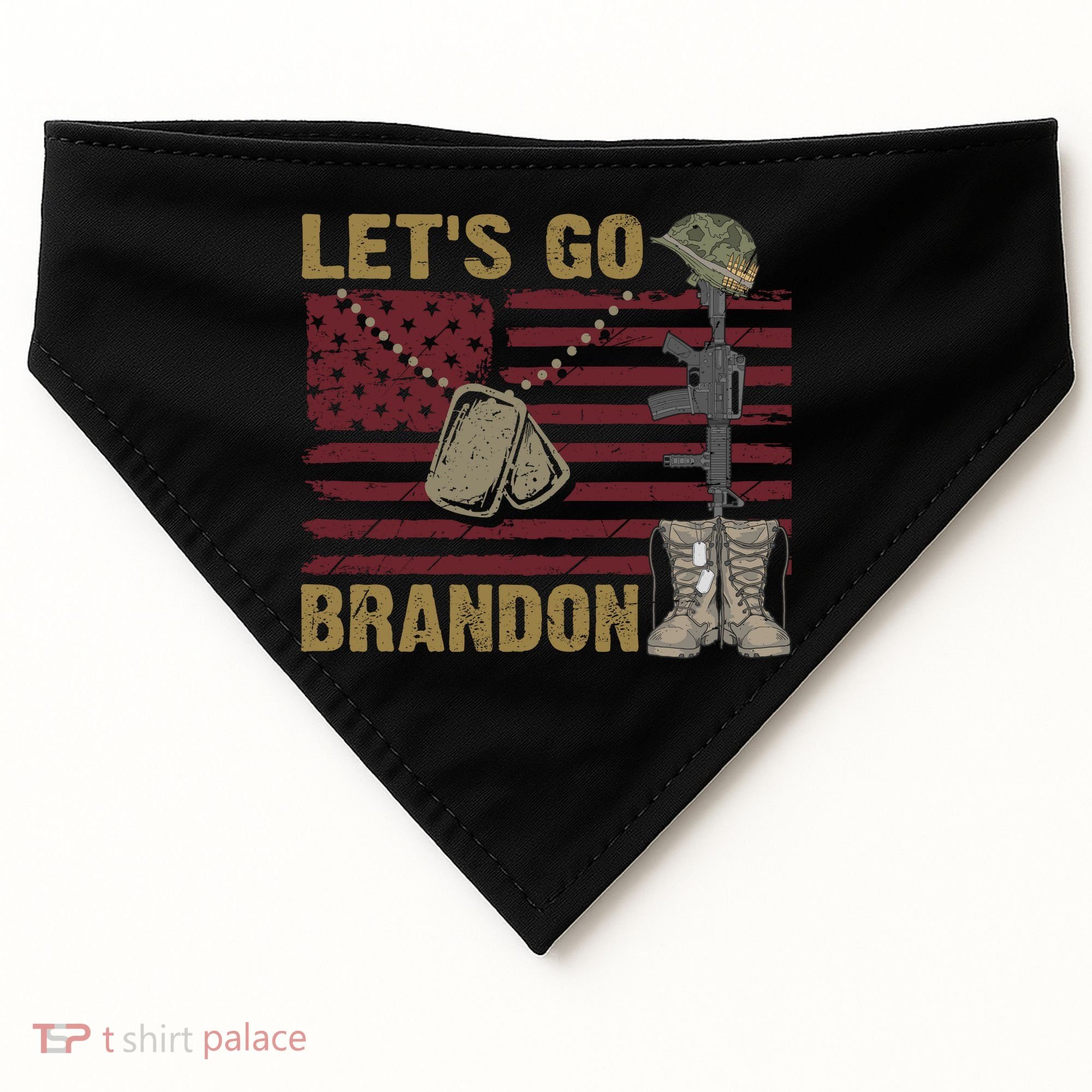 Let's Go Brandon Lets Go Brandon Lets Go Brandon Let's Go Brandon USA-Made Doggie Bandana
