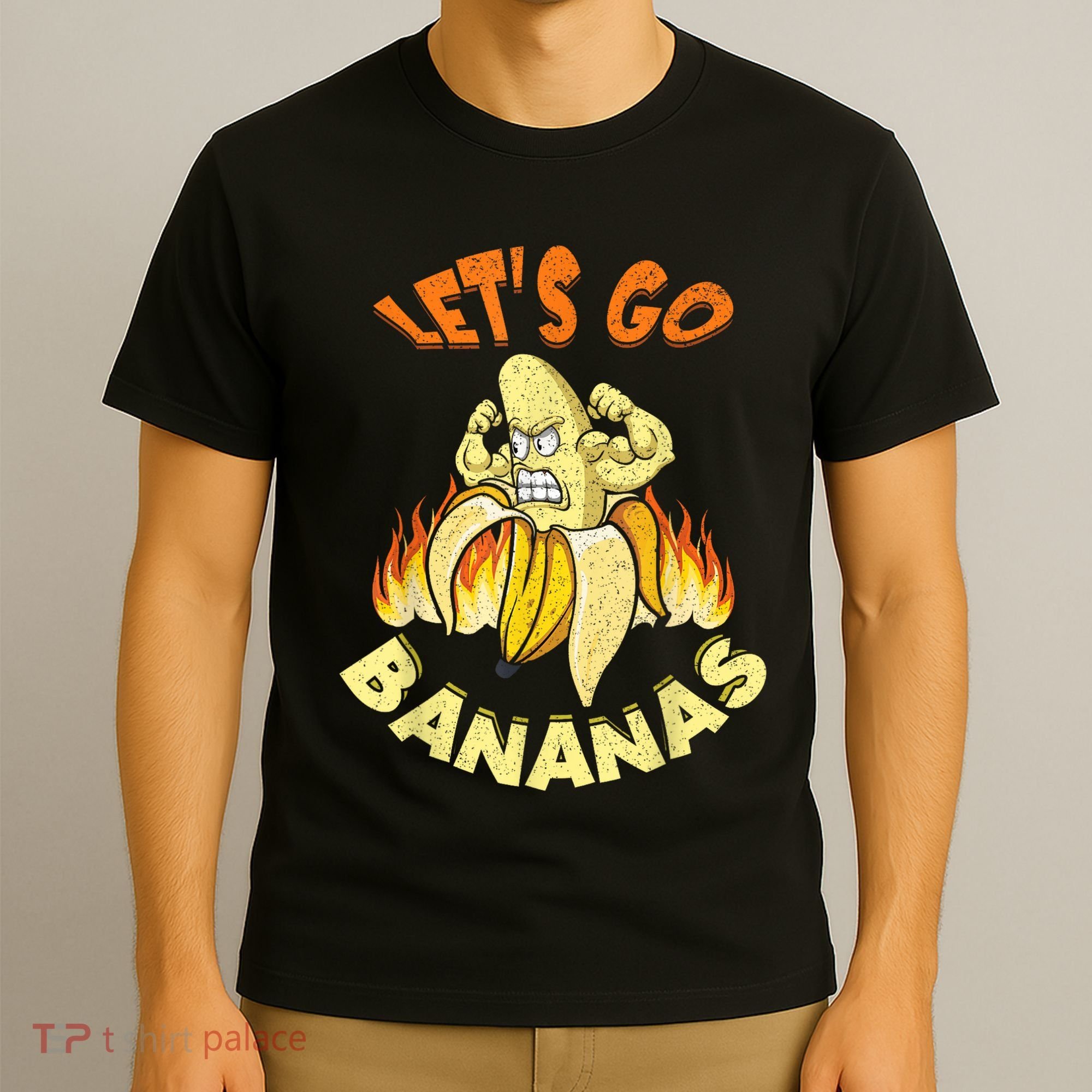 LetS Go Banana Muscle Banana Meme Funny Banana T-Shirt