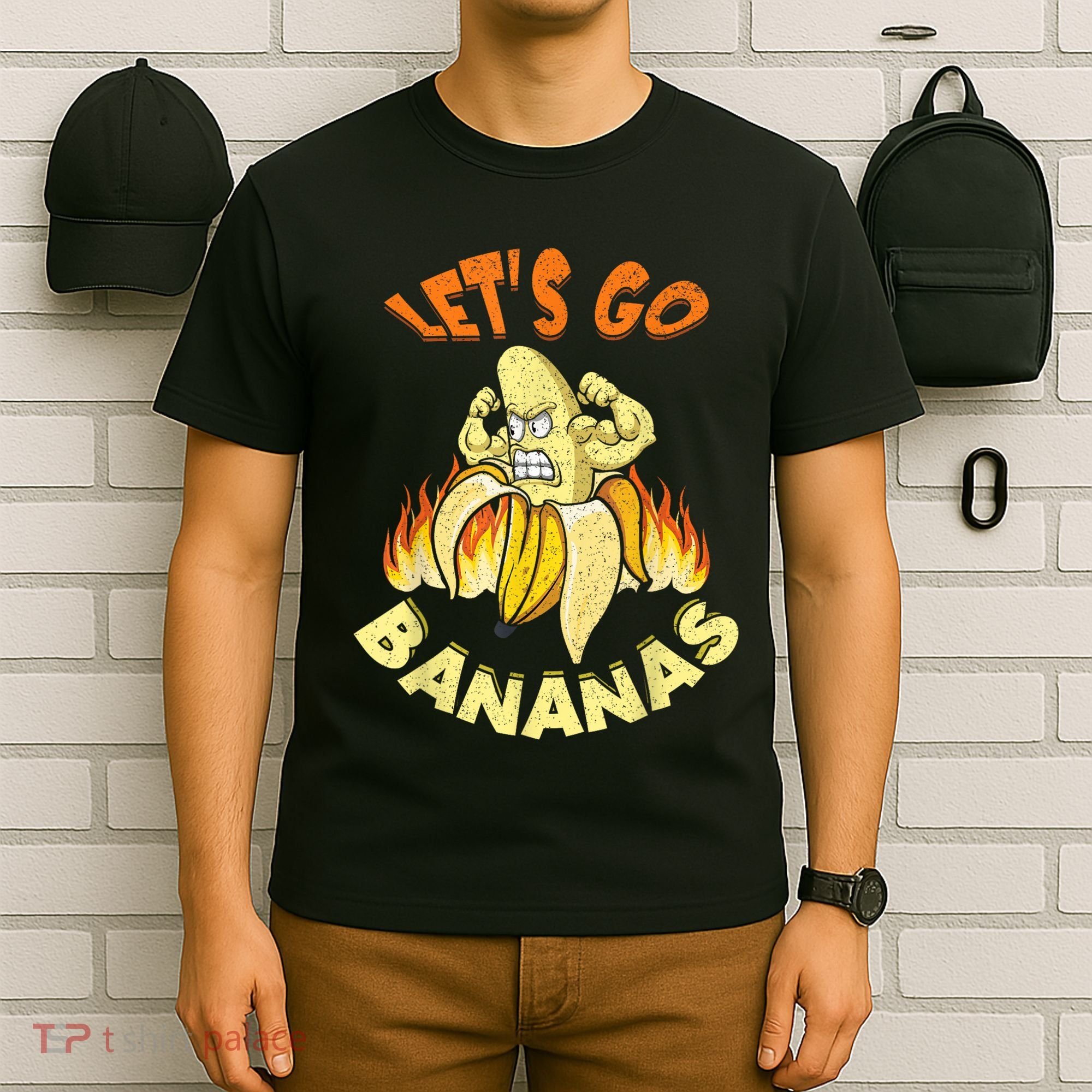 LetS Go Banana Muscle Banana Meme Funny Banana T-Shirt