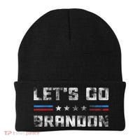 Let’s Go Brandon Conservative US Flag Gifts Beanie thumb 0