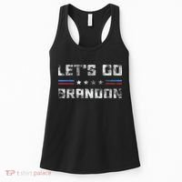 Let’s Go Brandon Conservative US Flag Gifts Women's Tank Top thumb 0