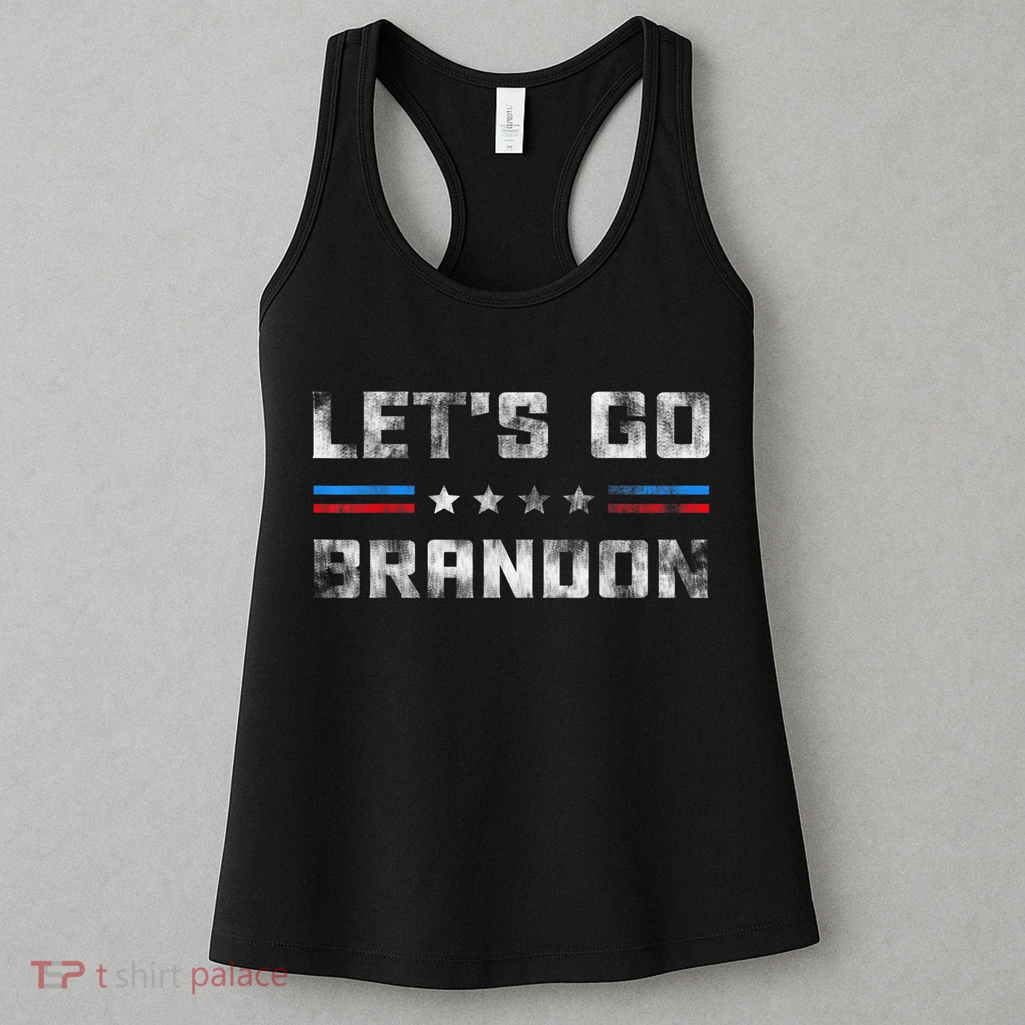 Let’s Go Brandon Conservative US Flag Gifts Women's Tank Top