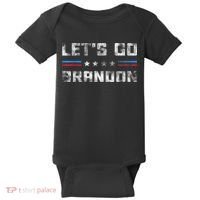 Let’s Go Brandon Conservative US Flag Gifts Baby Bodysuit thumb 0