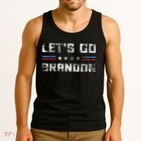 Let’s Go Brandon Conservative US Flag Gifts Tank Top thumb 3