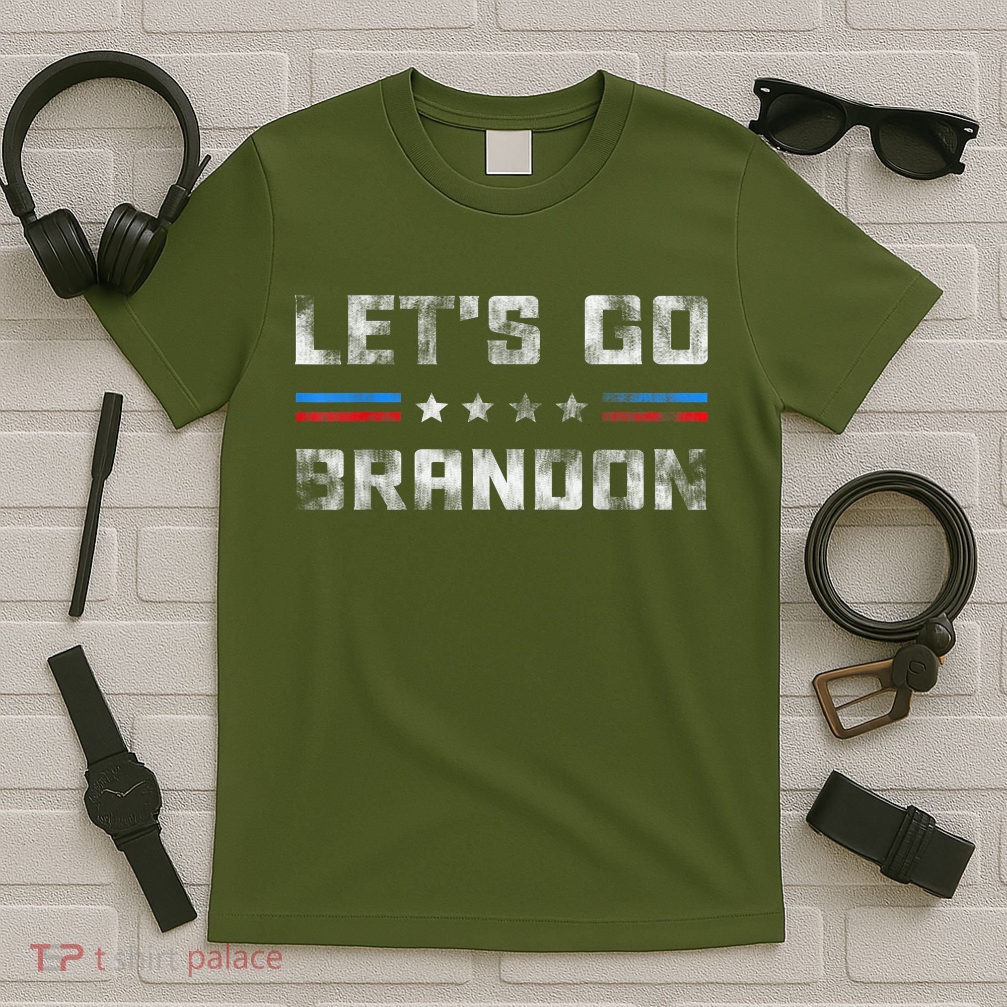 Let’s Go Brandon Conservative US Flag Gifts T-Shirt