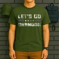 Let’s Go Brandon Conservative US Flag Gifts T-Shirt thumb 6