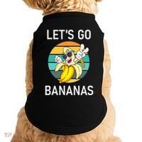 LetS Go Bananas Funny Jokes Sarcastic Sayings Doggie Tank thumb 0