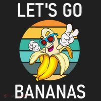 LetS Go Bananas Funny Jokes Sarcastic Sayings Beanie thumb 2
