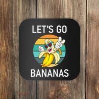 LetS Go Bananas Funny Jokes Sarcastic Sayings Coaster thumb 0