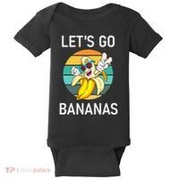 LetS Go Bananas Funny Jokes Sarcastic Sayings Baby Bodysuit thumb 0