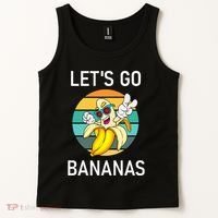 LetS Go Bananas Funny Jokes Sarcastic Sayings Tank Top thumb 2