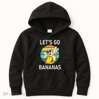 LetS Go Bananas Funny Jokes Sarcastic Sayings Kids Hoodie thumb 0