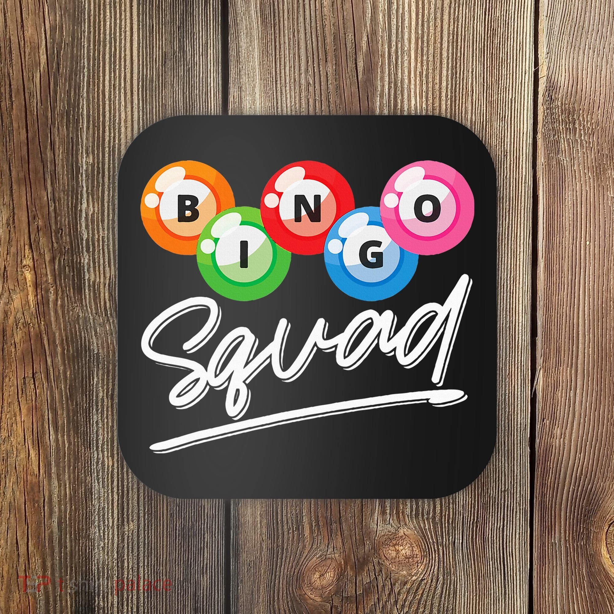 Lottery Gambling Bingo Squad Lotto Bingo Player Bingo Coaster