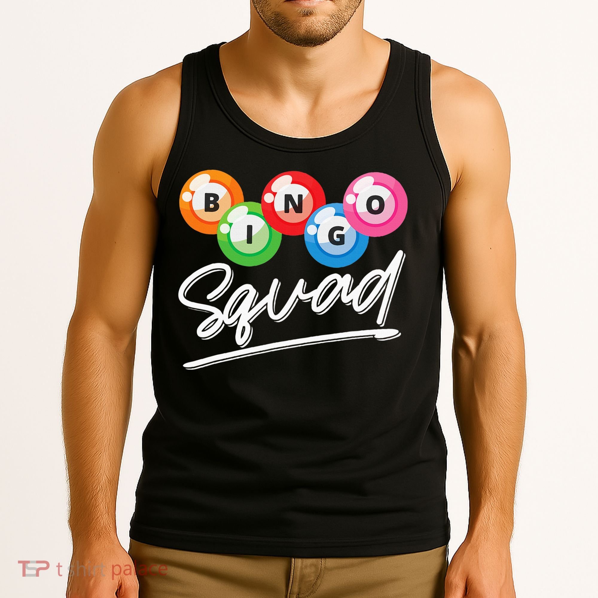 Lottery Gambling Bingo Squad Lotto Bingo Player Bingo Tank Top