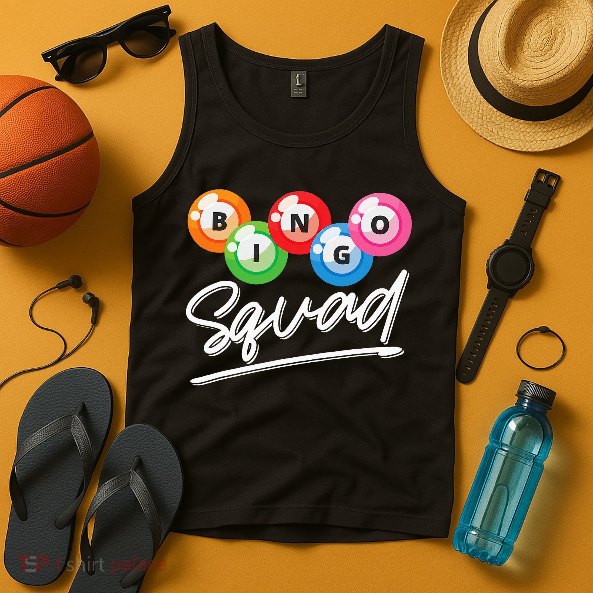 Lottery Gambling Bingo Squad Lotto Bingo Player Bingo Tank Top