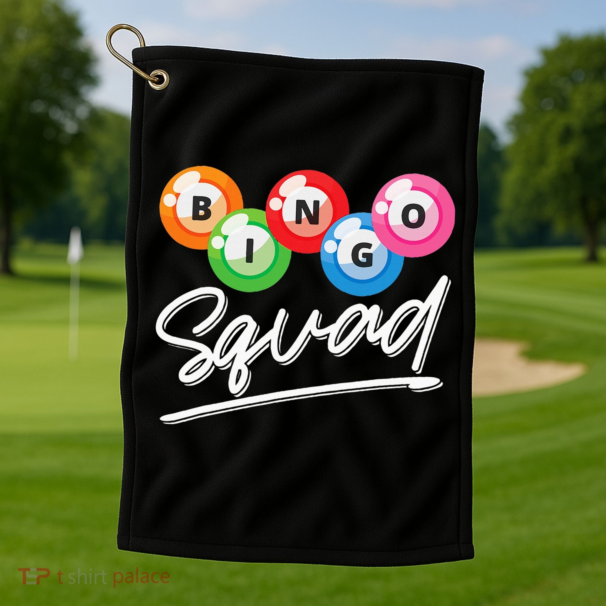 Lottery Gambling Bingo Squad Lotto Bingo Player Bingo Golf Towel