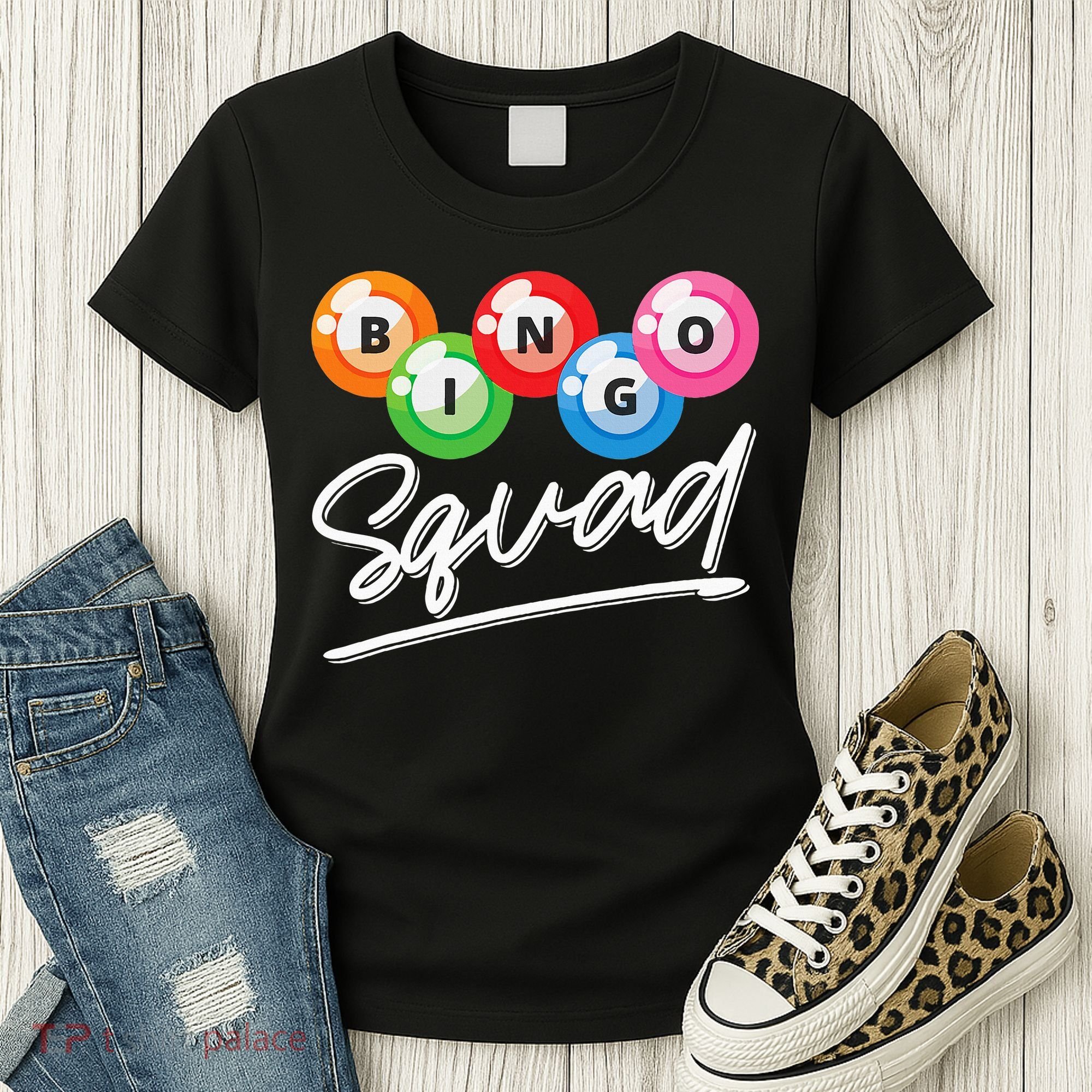 Lottery Gambling Bingo Squad Lotto Bingo Player Bingo Women's T-Shirt