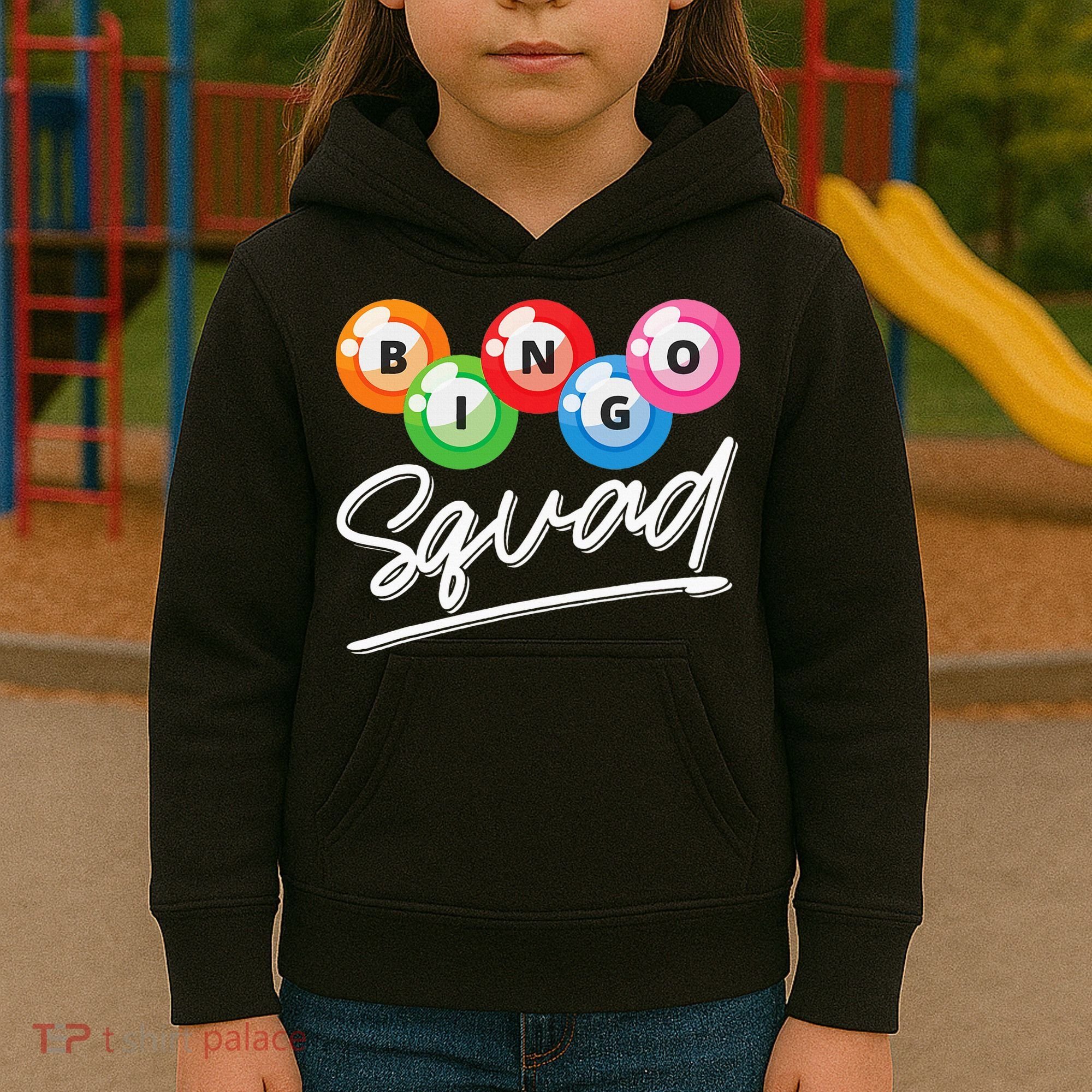 Lottery Gambling Bingo Squad Lotto Bingo Player Bingo Kids Hoodie