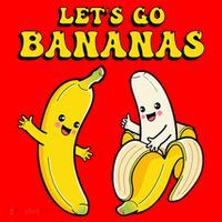 LetS Go Bananas Santa Hat thumb 1