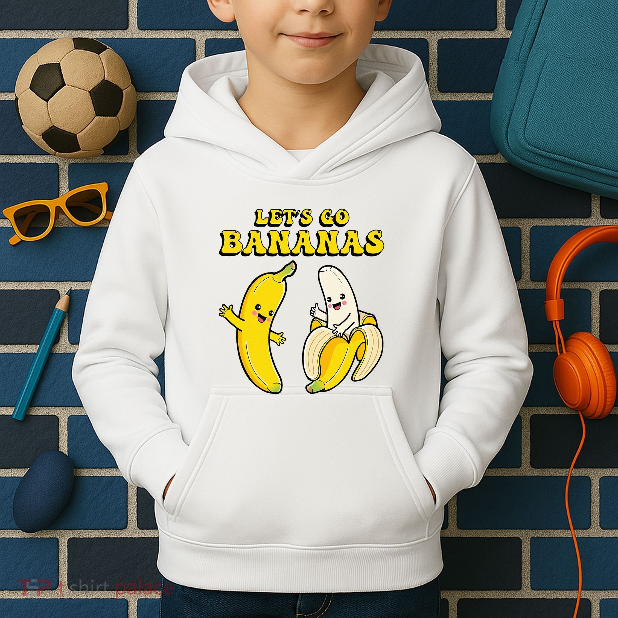LetS Go Bananas Kids Hoodie