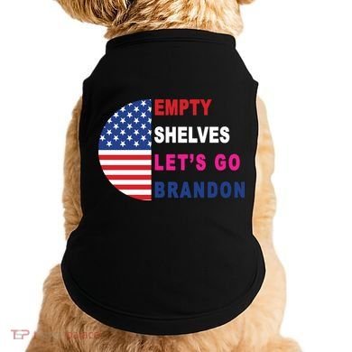Lets Go Brandon Meme Classic American Flag Half Circle Doggie Tank