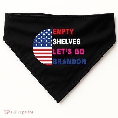 Lets Go Brandon Meme Classic American Flag Half Circle USA-Made Doggie Bandana