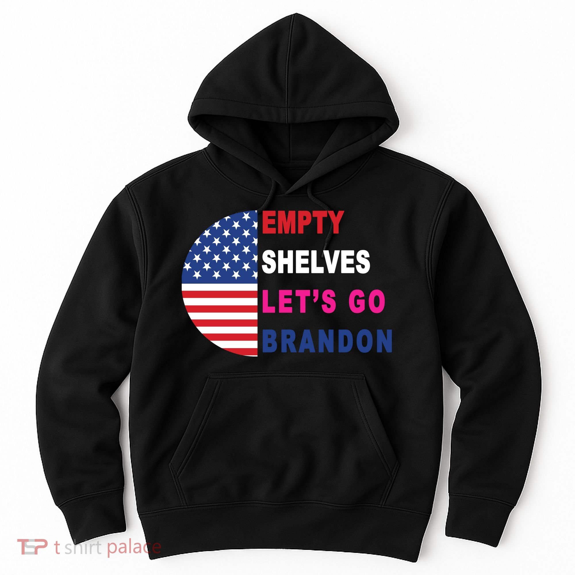 Lets Go Brandon Meme Classic American Flag Half Circle Hoodie