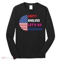 Lets Go Brandon Meme Classic American Flag Half Circle Long Sleeve Shirt thumb 0