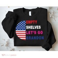 Lets Go Brandon Meme Classic American Flag Half Circle Sweatshirt thumb 2