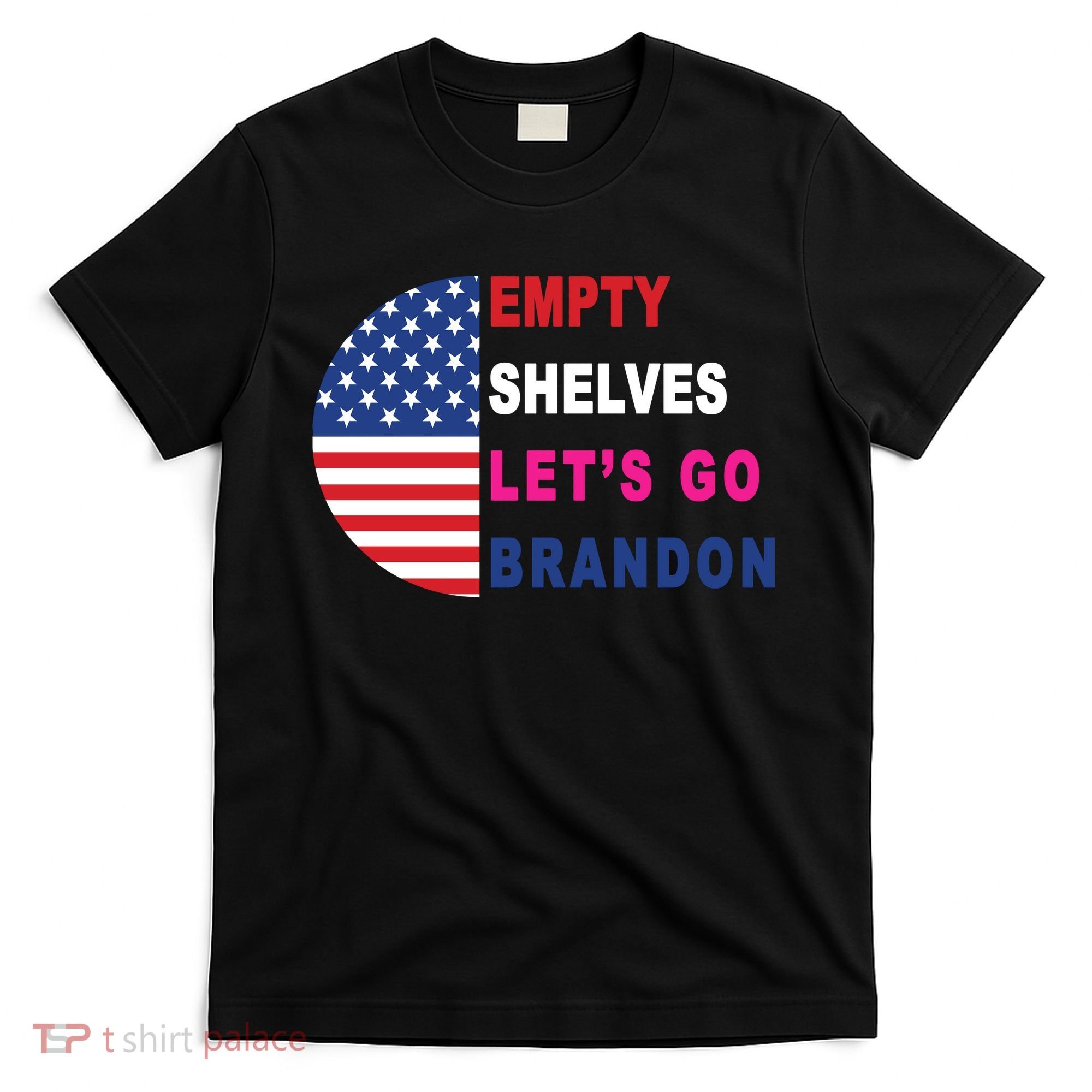 Lets Go Brandon Meme Classic American Flag Half Circle T-Shirt