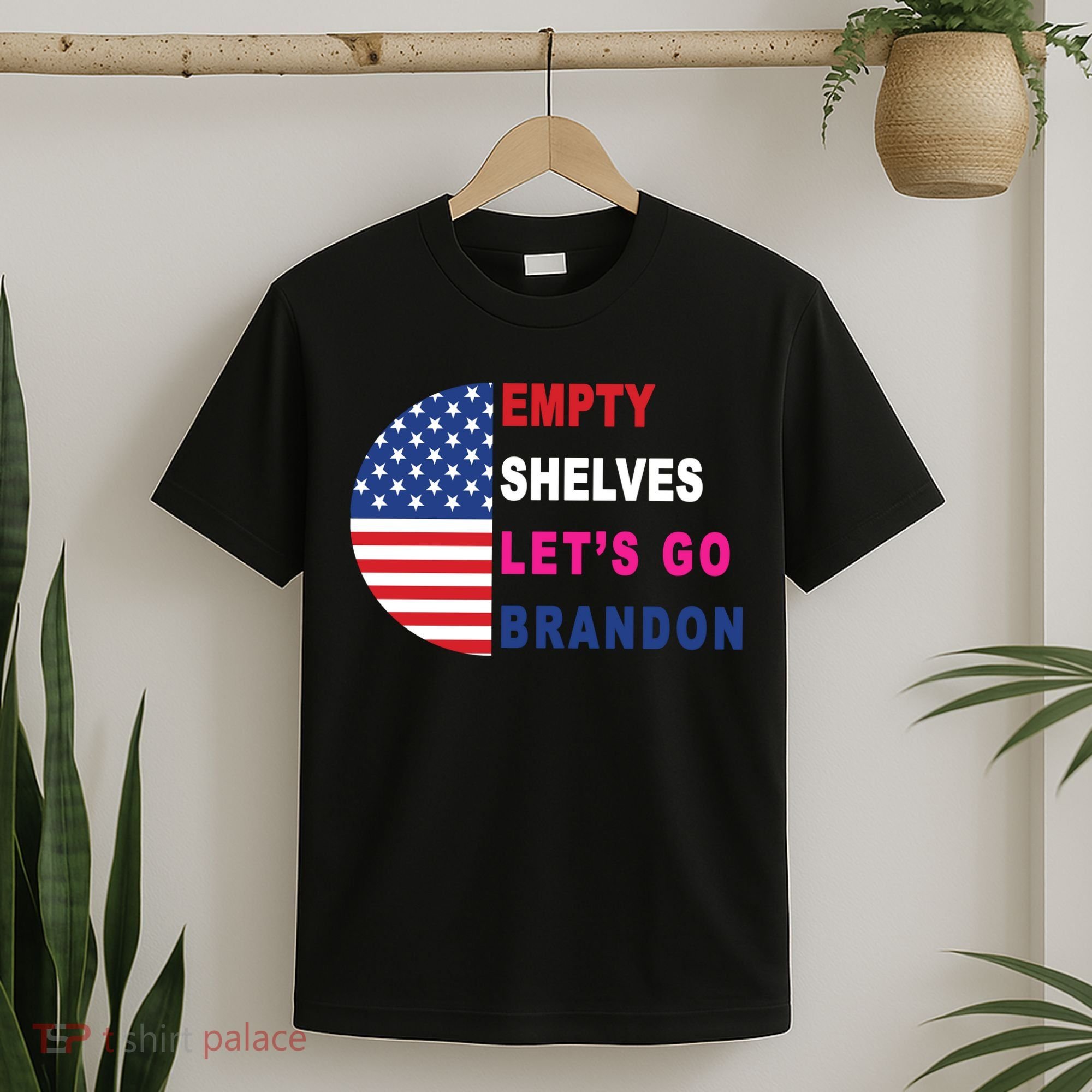 Lets Go Brandon Meme Classic American Flag Half Circle T-Shirt