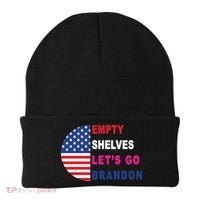 Lets Go Brandon Meme Classic American Flag Half Circle Beanie thumb 0