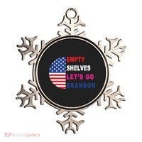 Lets Go Brandon Meme Classic American Flag Half Circle Ornament thumb 0