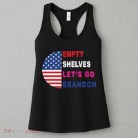 Lets Go Brandon Meme Classic American Flag Half Circle Women's Tank Top thumb 3